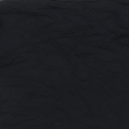 H&M Girls Black   Cropped T-Shirt Size 9 Years
