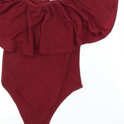 PRETTYLITTLETHING Womens Purple   Leotard One-Piece Size 8