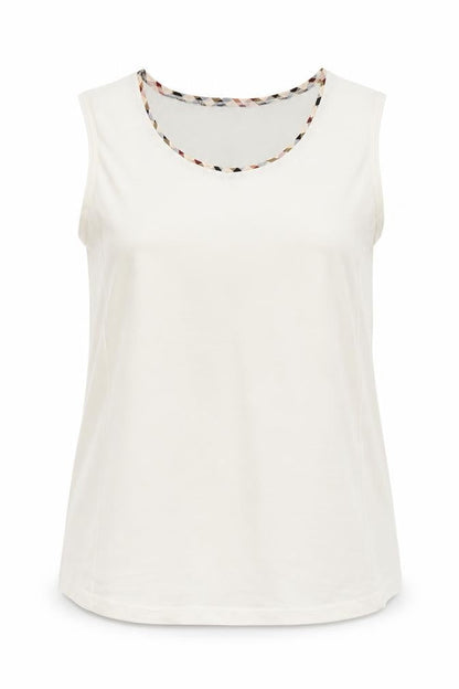 Womens UK Size L Preworn White Basic Blouse