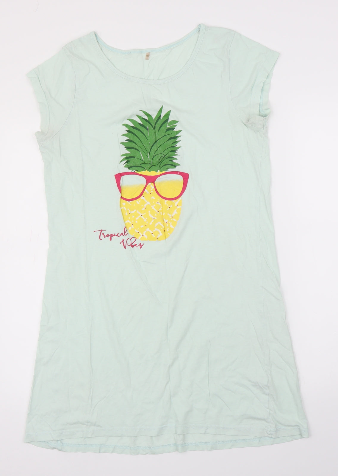 George Womens Green   Tunic T-Shirt Size 12  - Pineapples