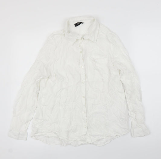 Papaya Womens White   Basic Button-Up Size 12