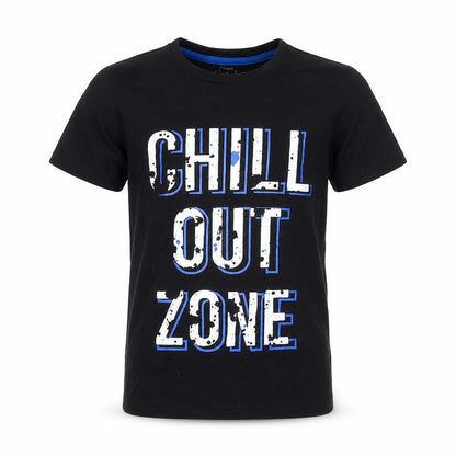Pep&Co Boys Black   Basic T-Shirt Size 6-7 Years