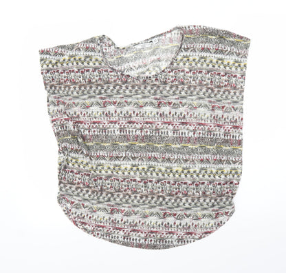 Womens UK Size 12 New Look Grey Basic Blouse