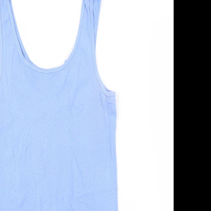 Womens UK Size 14 Debenhams Blue Basic Tank