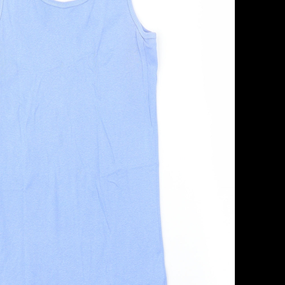 Womens UK Size 14 Debenhams Blue Basic Tank