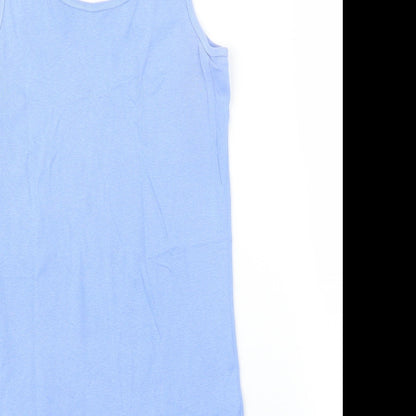 Womens UK Size 14 Debenhams Blue Basic Tank
