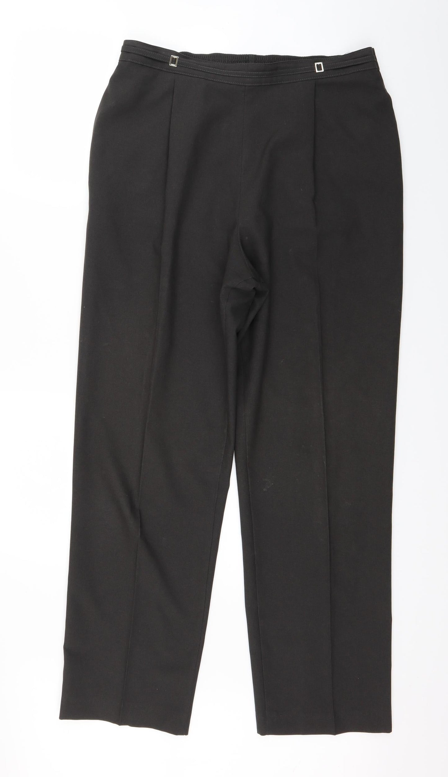 Womens UK Size 14 Marks and Spencer Regular Fit Dress Pants Grey Trousers