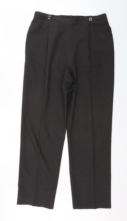 Womens UK Size 14 Marks and Spencer Regular Fit Dress Pants Grey Trousers