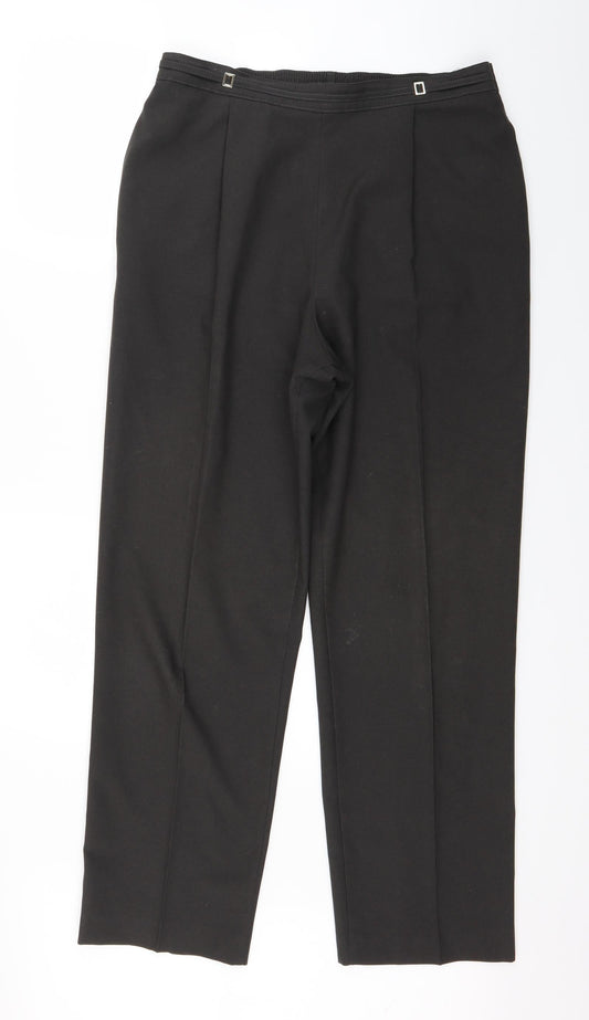 Womens UK Size 14 Marks and Spencer Regular Fit Dress Pants Grey Trousers