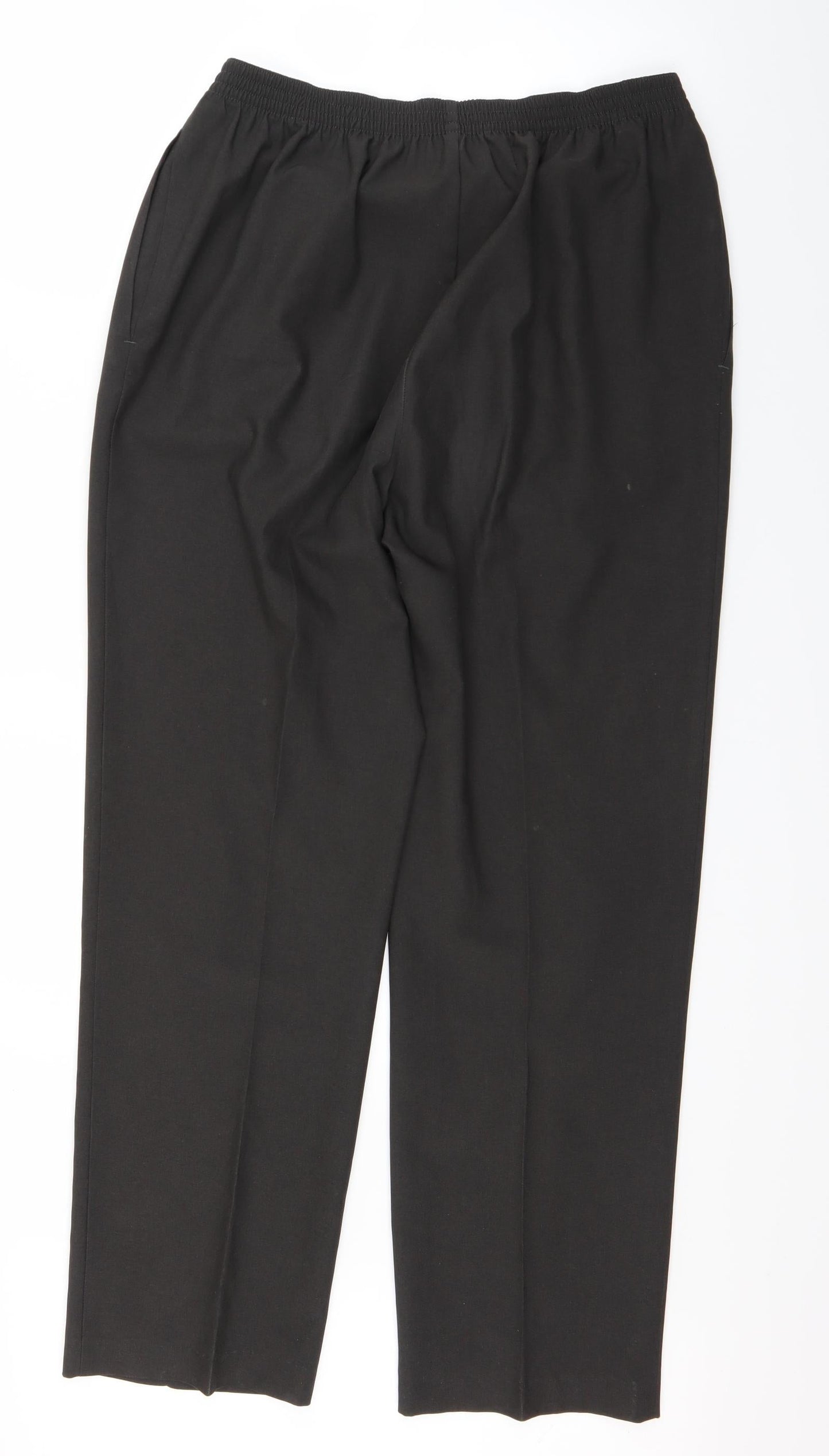Womens UK Size 14 Marks and Spencer Regular Fit Dress Pants Grey Trousers