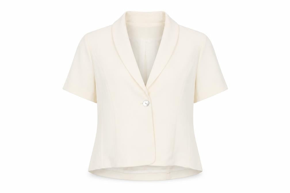 BM Womens Ivory   Jacket Blazer Size 20