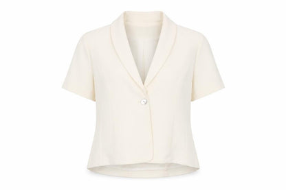BM Womens Ivory   Jacket Blazer Size 20