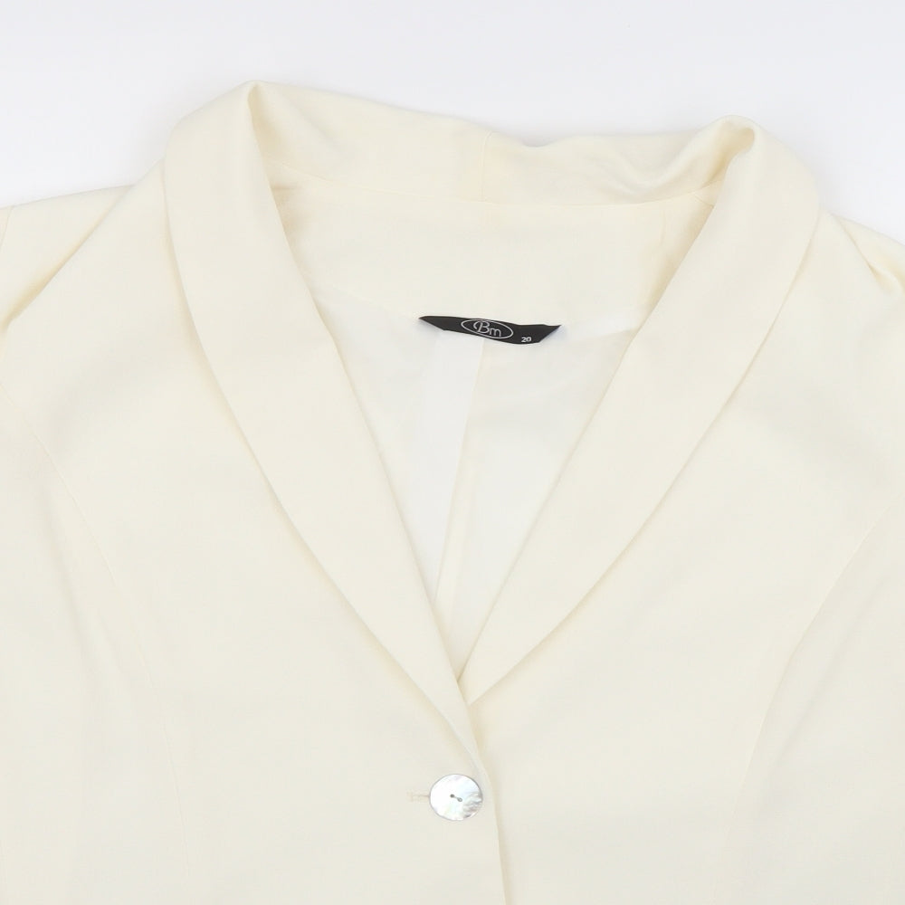 BM Womens Ivory   Jacket Blazer Size 20