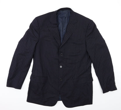 Mens UK Size 38 Preworn Regular Blue Suit Jacket