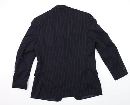 Mens UK Size 38 Preworn Regular Blue Suit Jacket