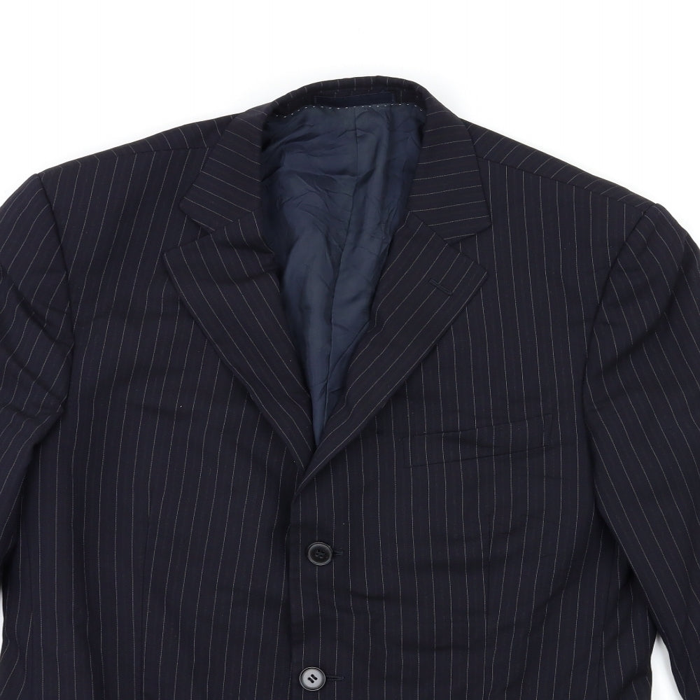 Mens UK Size 38 Preworn Regular Blue Suit Jacket