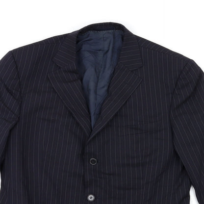 Mens UK Size 38 Preworn Regular Blue Suit Jacket