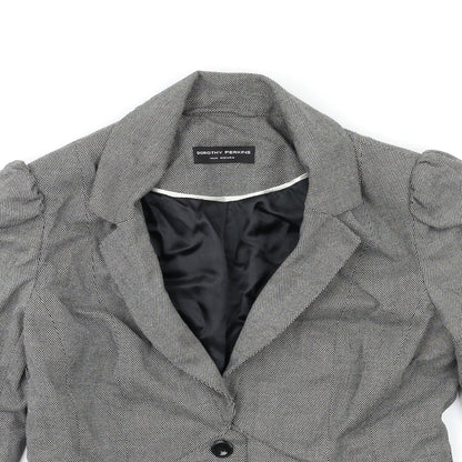 Womens UK Size 14 Dorothy Perkins Grey Overcoat