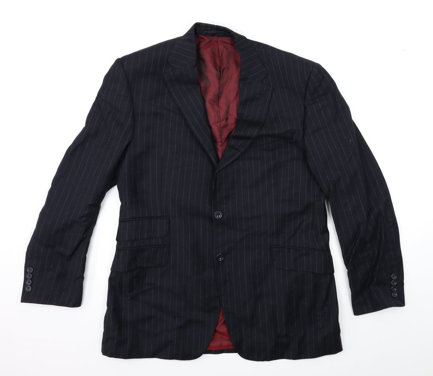 Mens UK Size 40 Marks and Spencer Regular Blue Suit Jacket
