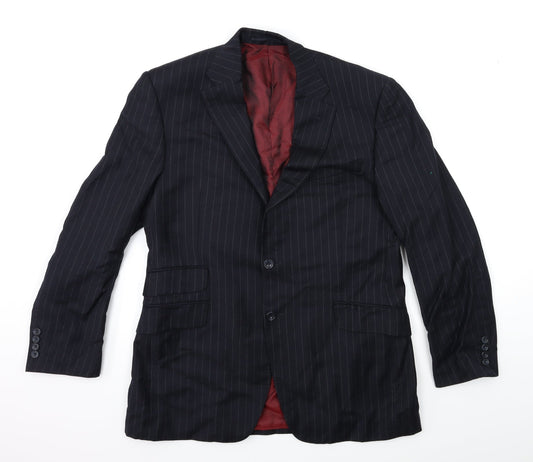 Mens UK Size 40 Marks and Spencer Regular Blue Suit Jacket