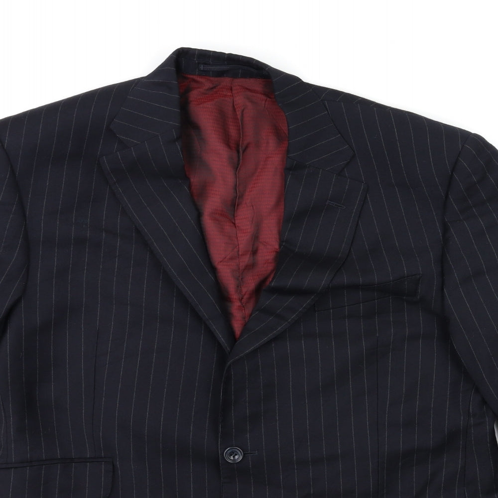 Mens UK Size 40 Marks and Spencer Regular Blue Suit Jacket