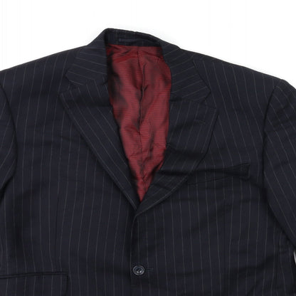 Mens UK Size 40 Marks and Spencer Regular Blue Suit Jacket