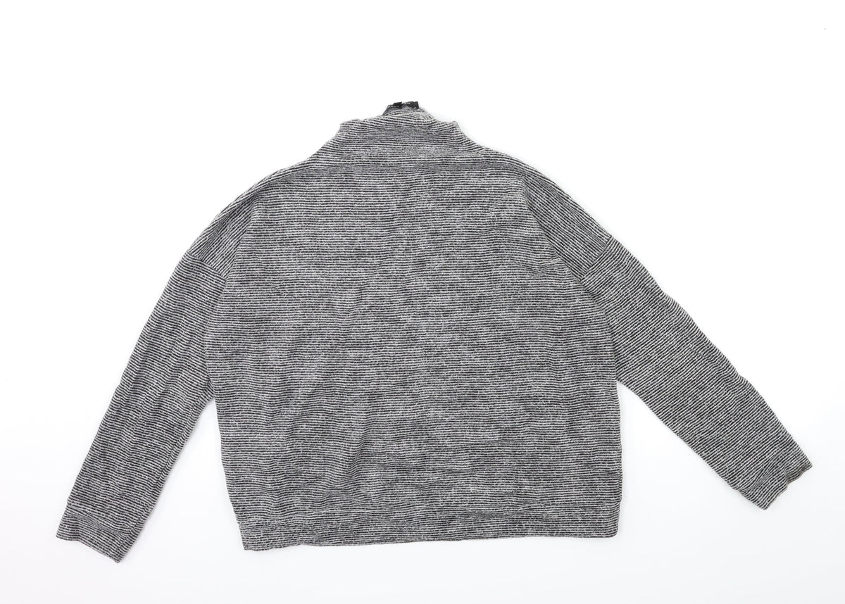 New Look Womens Grey  Knit Pullover Jumper Size S