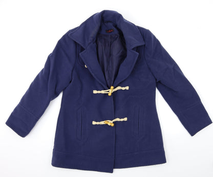 Womens UK Size 14 So Fabulous Blue Overcoat
