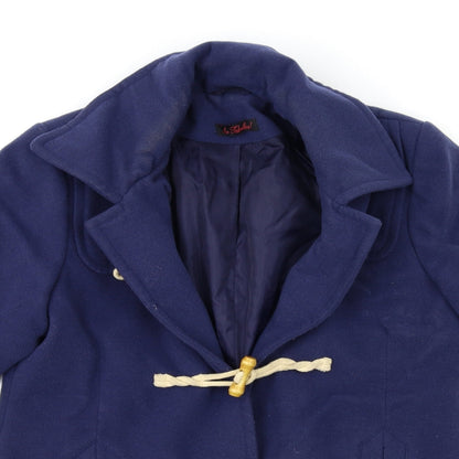 Womens UK Size 14 So Fabulous Blue Overcoat