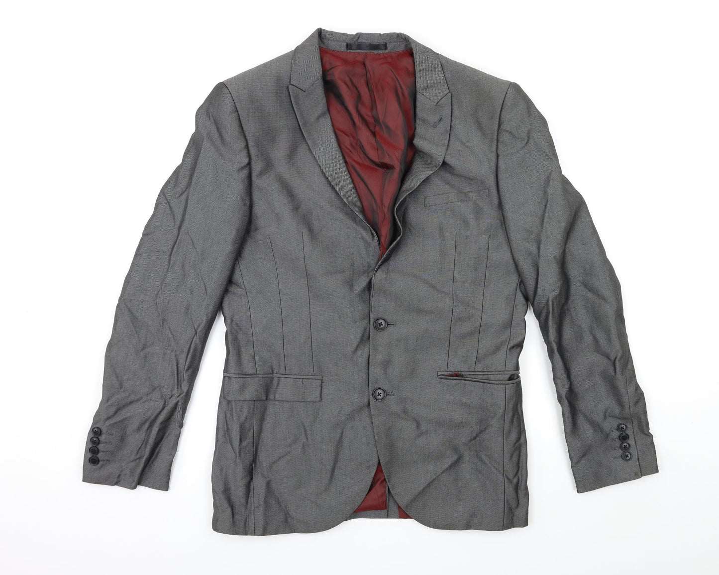 Mens UK Size 38 NEXT Regular Grey Suit Jacket