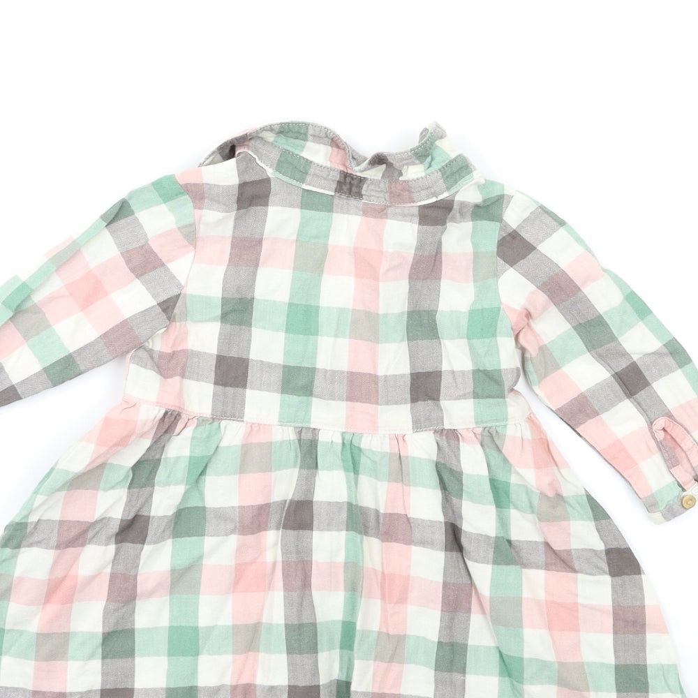 H&M Baby Pink Check  Shift  Size 6-9 Months