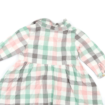 H&M Baby Pink Check  Shift  Size 6-9 Months