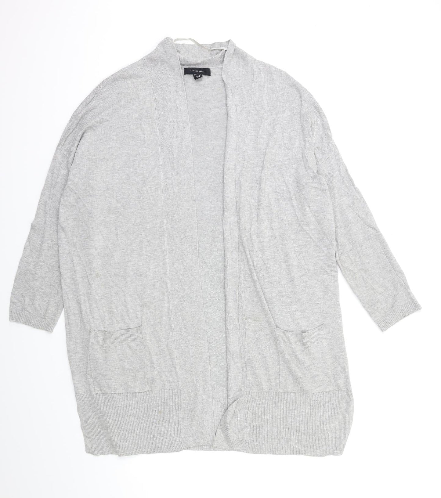 Atmosphere Womens Grey  Knit Cardigan Jumper Size 14