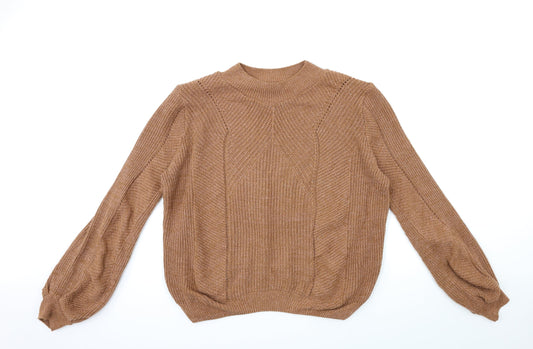 Primark Womens Brown  Knit Pullover Jumper Size M