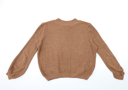 Primark Womens Brown  Knit Pullover Jumper Size M