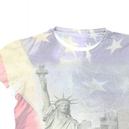 Mens UK Size S Cedar Wood State Grey  T-Shirt