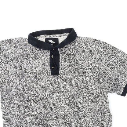 Cedar Wood State Mens Beige Animal Print   Polo Size M