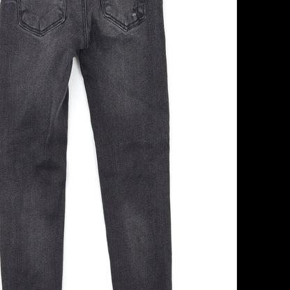 Denim & Co. Girls Black  Denim Skinny Jeans Size 7-8 Years