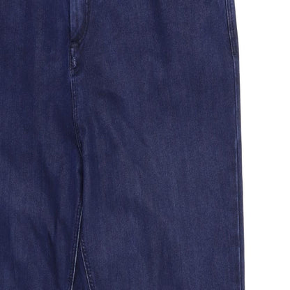 Preworn Womens Blue  Denim Straight Jeans Size 36 in L30 in