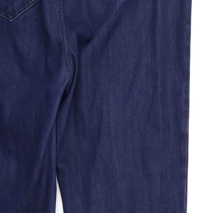 Preworn Womens Blue  Denim Straight Jeans Size 36 in L30 in