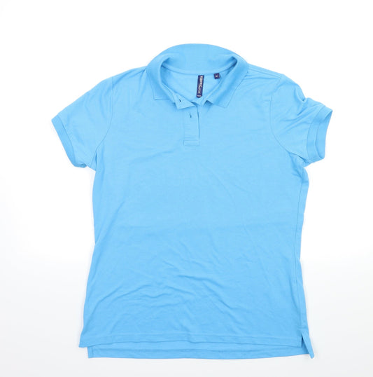 Asquith & Fox Mens Blue    Polo Size M