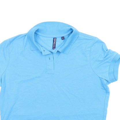 Asquith & Fox Mens Blue    Polo Size M