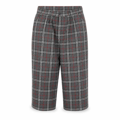 Cht Womens Grey Check  Cropped Trousers Size S L20 in