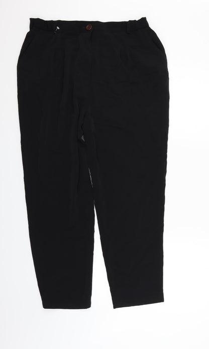 Dany Womens Black   Trousers  Size 30 in L26 in