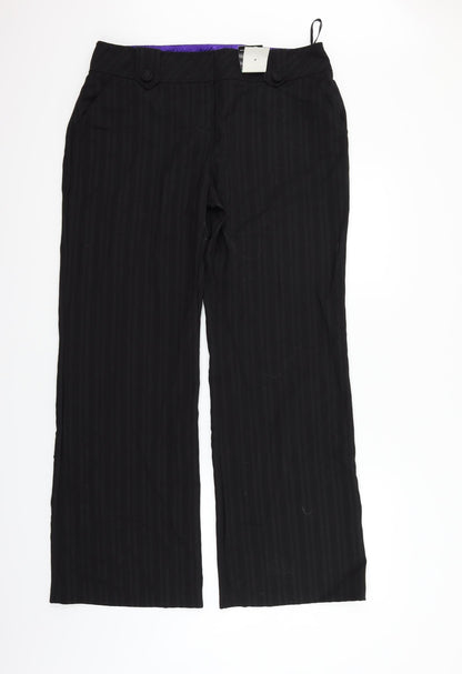 Womens UK Size 16 Dorothy Perkins Regular Fit  Black Trousers