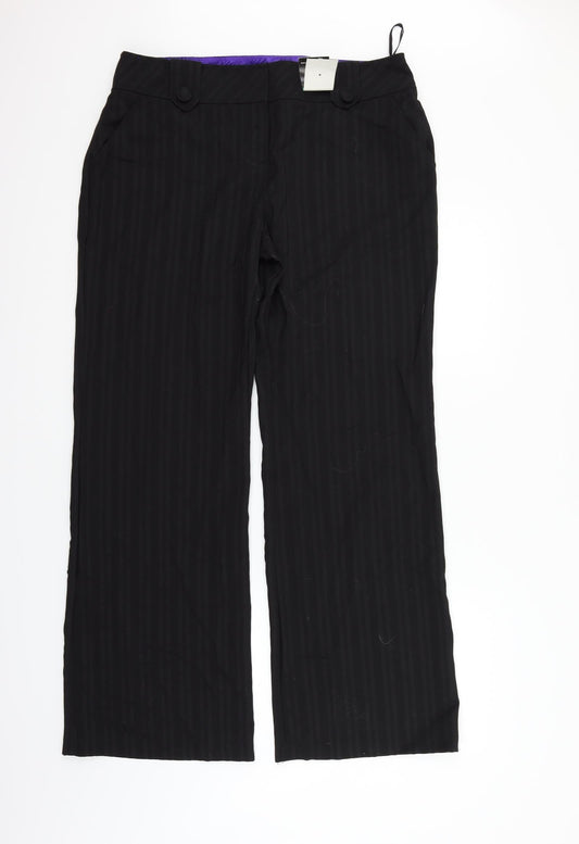 Womens UK Size 16 Dorothy Perkins Regular Fit  Black Trousers