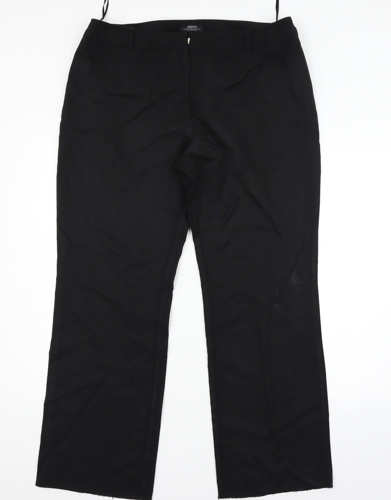 papapa Womens Black   Trousers  Size 16 L27 in
