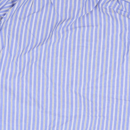 Mens UK Size 16 Christopher hayes Blue  Button-Up Long Sleeve Casual Shirt