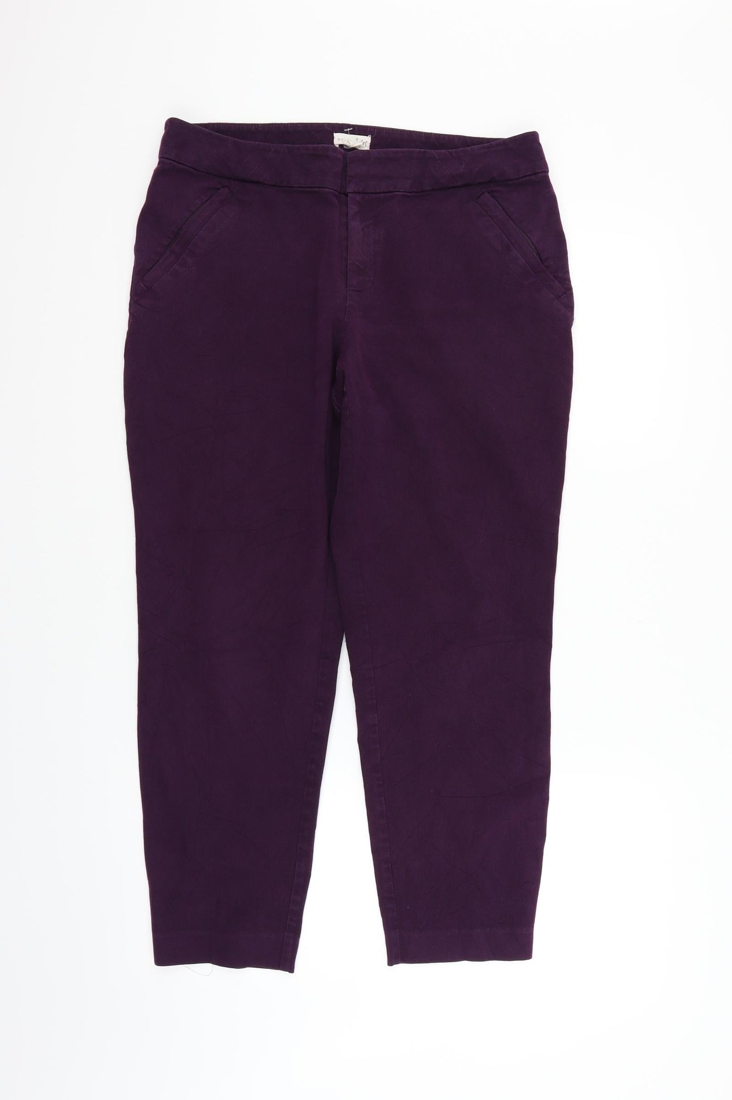 Maison Jules Womens Purple   Trousers  Size 12 L26 in