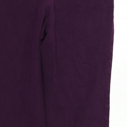 Maison Jules Womens Purple   Trousers  Size 12 L26 in